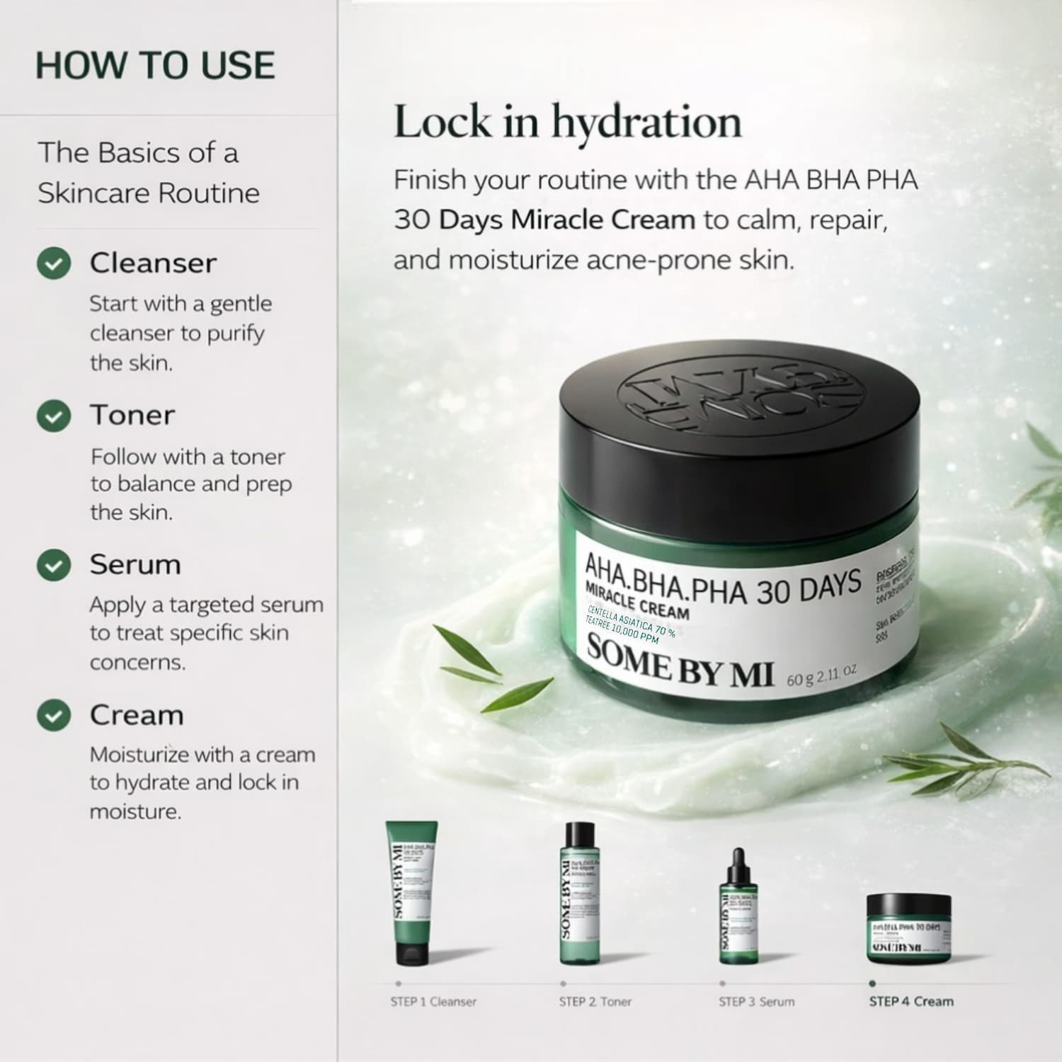 SOME BY MI AHA BHA PHA 30 Days Miracle Cream 60g - BelluBeauty