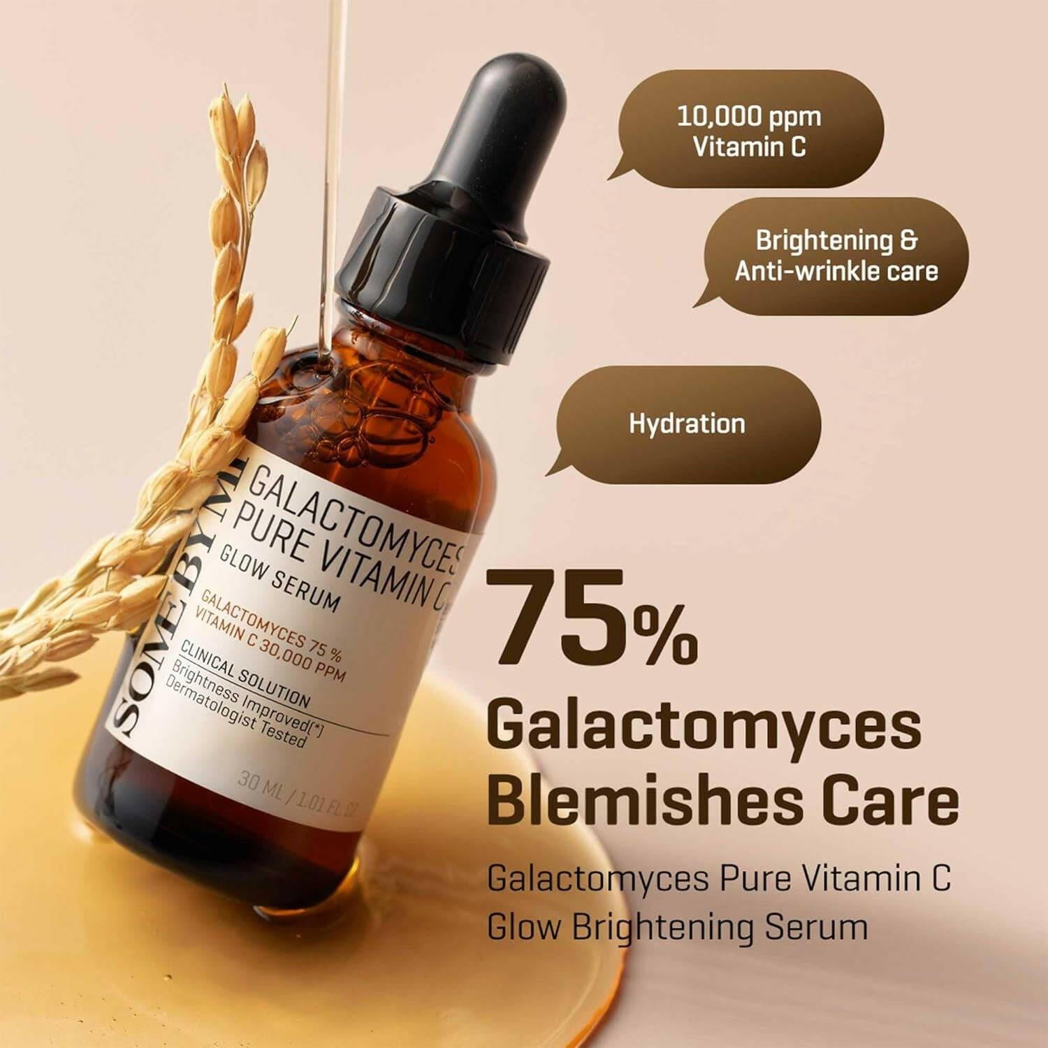 SOME BY MI Galactomyces Pure Vitamin C Glow Serum 30ml - bellubeauty