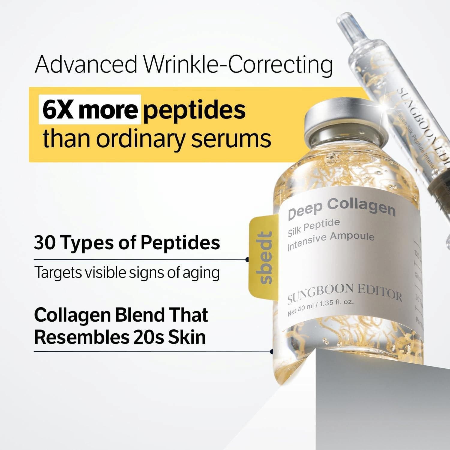 SUNGBOON EDITOR Deep Collagen Silk Peptide Intensive Ampoule 40ml - BelluBeauty