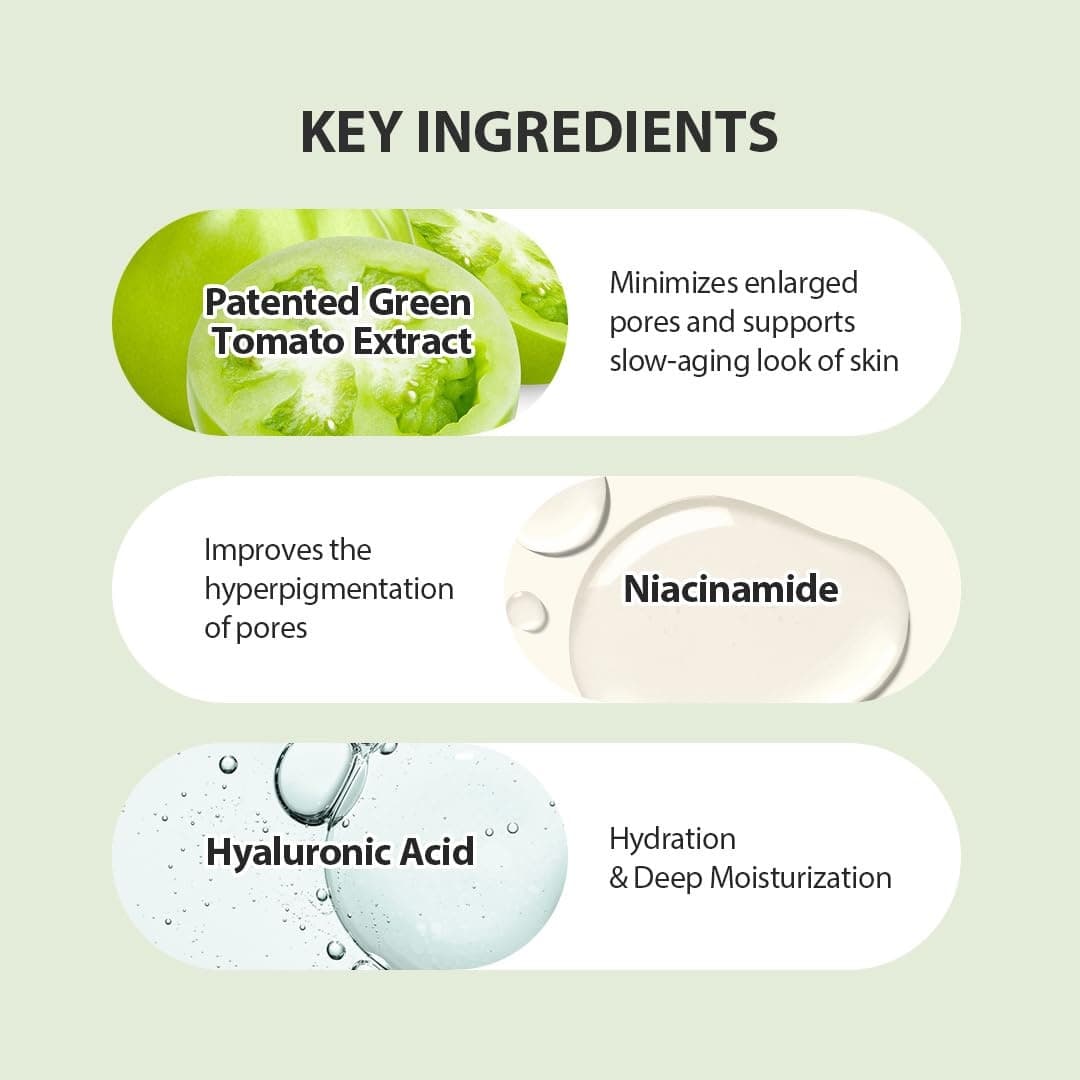 SUNGBOON EDITOR Green Tomato Pore Lifting Ampoule 30ml+ - bellubeauty