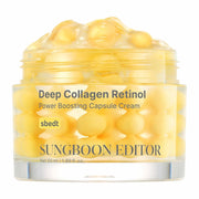 SUNGBOON EDITOR Deep Collagen Retinol Power Boosting Capsule Cream 50ml on plain white background