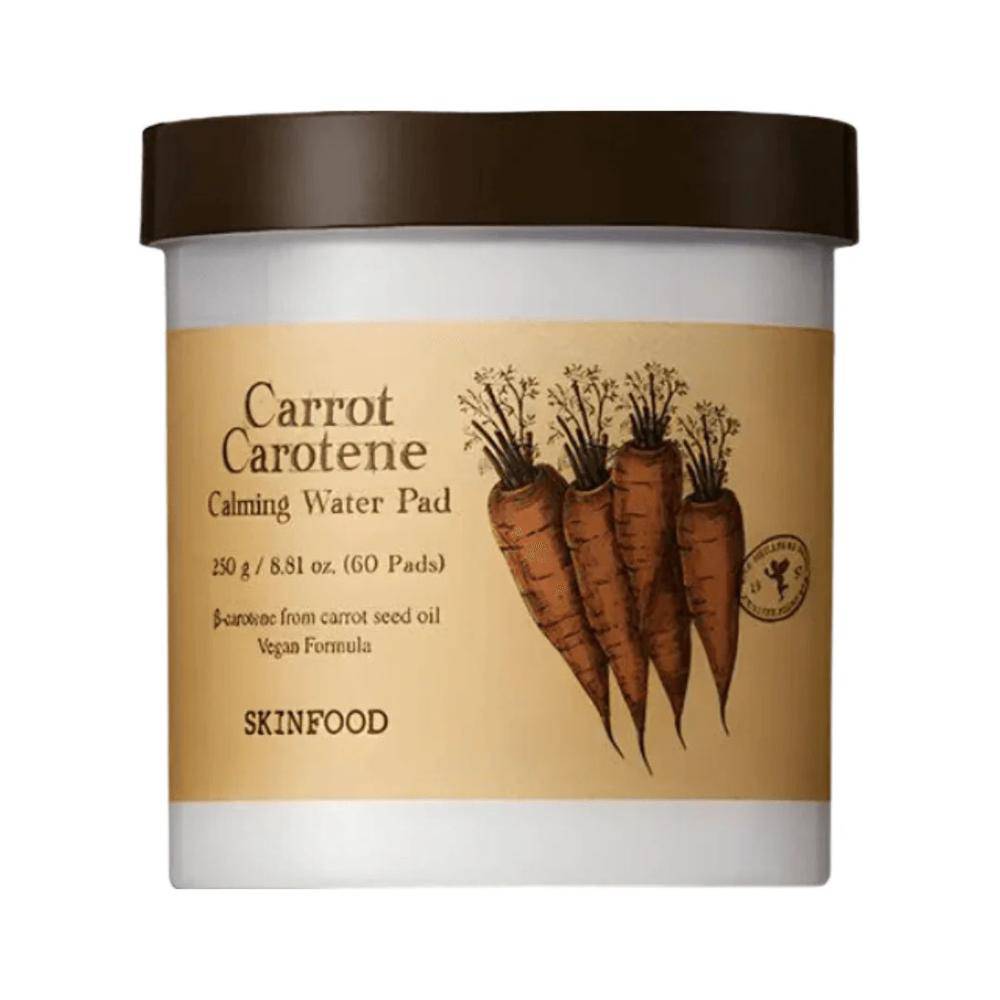 SKINFOOD Carrot Carotene Calming Water Pad 60pcs - BelluBeauty