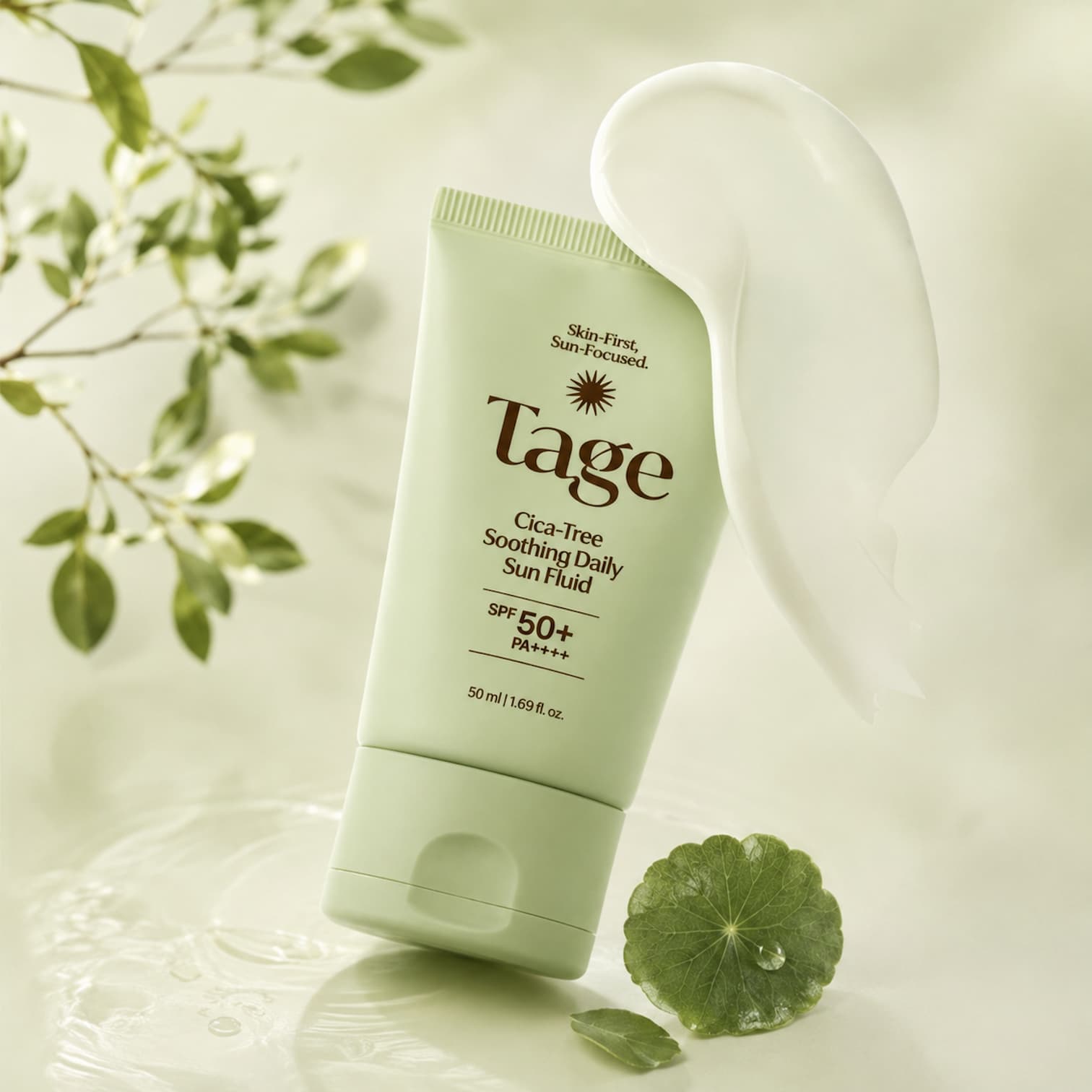 TAGE Cica-Tree Soothing Daily Sun Fluid 50ml SPF50 - BelluBeauty