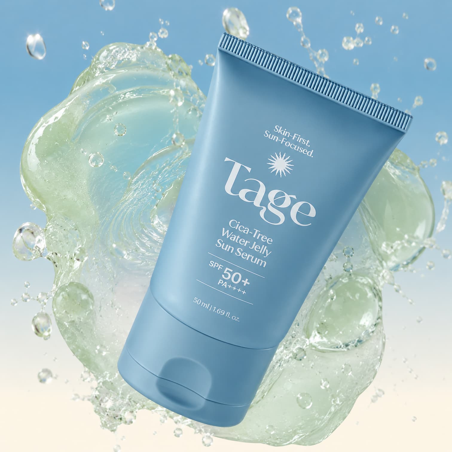TAGE Cica-Tree Water Jelly Sun Serum 50ml SPF50 - BelluBeauty