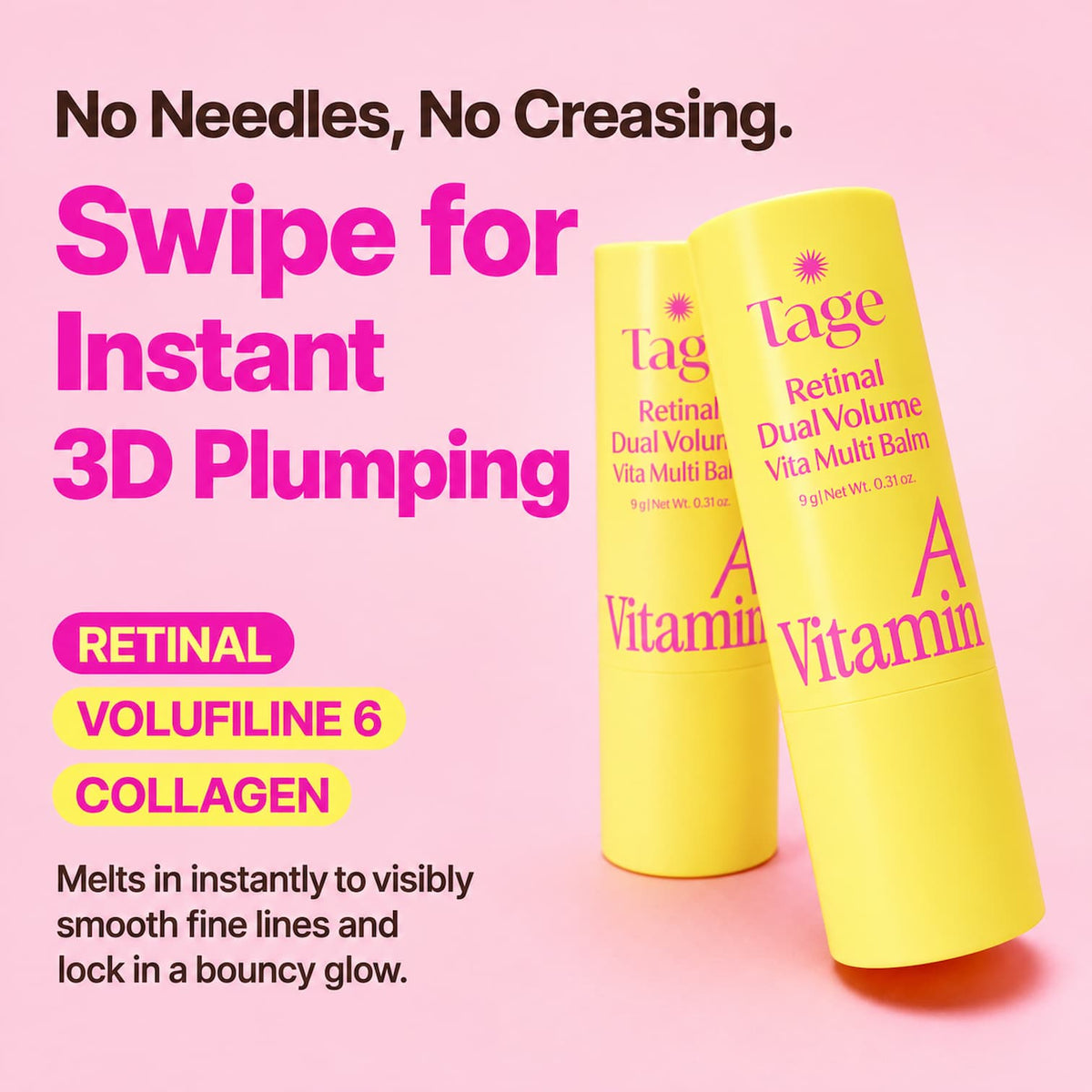 TAGE Retinal Dual Volume Vita Multi Balm 9g - BelluBeauty