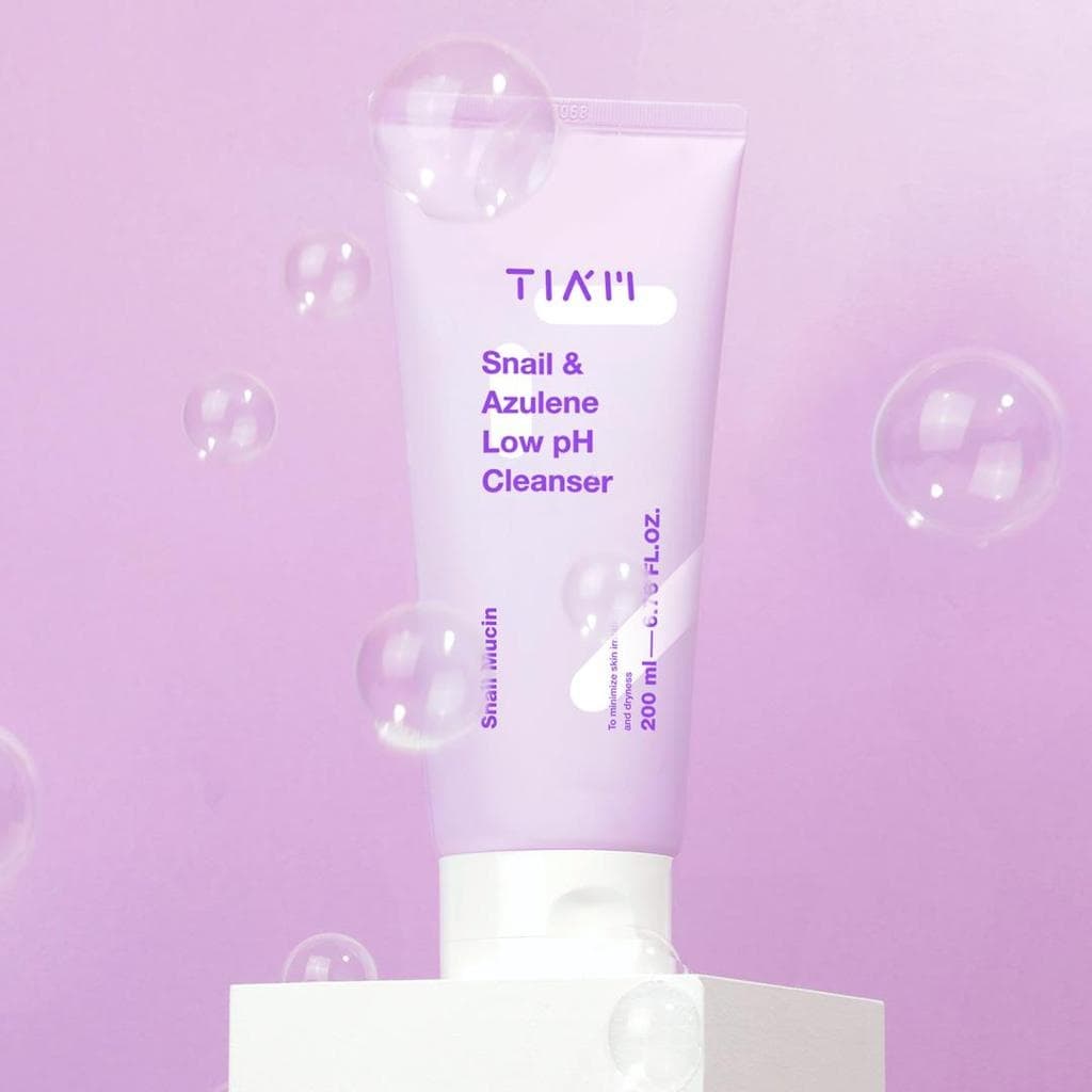 TIAM Snail & Azulene Low PH Cleanser 200ml - bellubeauty