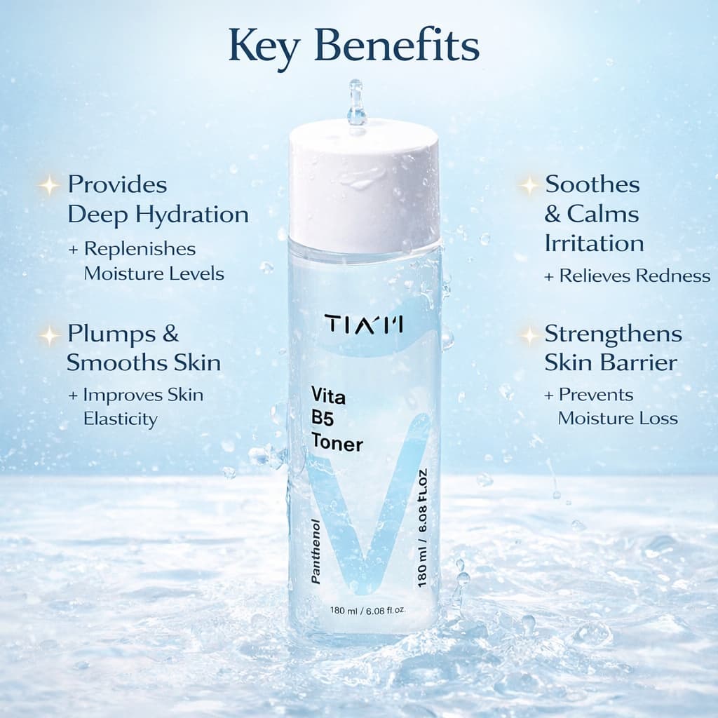 TIAM Vita B5 Toner 180ml - BelluBeauty