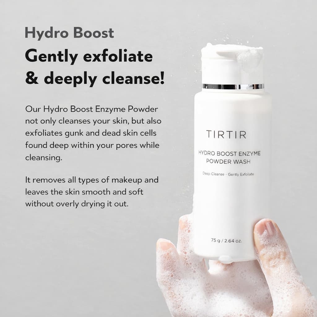 TIRTIR Hydro Boost Enzyme Powder Wash 75g - BelluBeauty