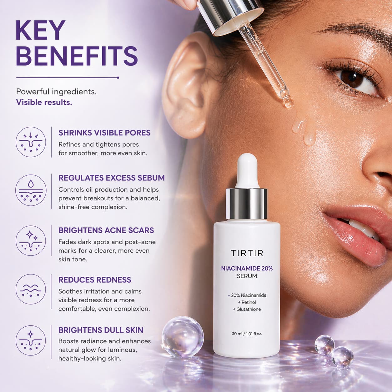 TIRTIR Niacinamide 20% Serum 30ml - BelluBeauty