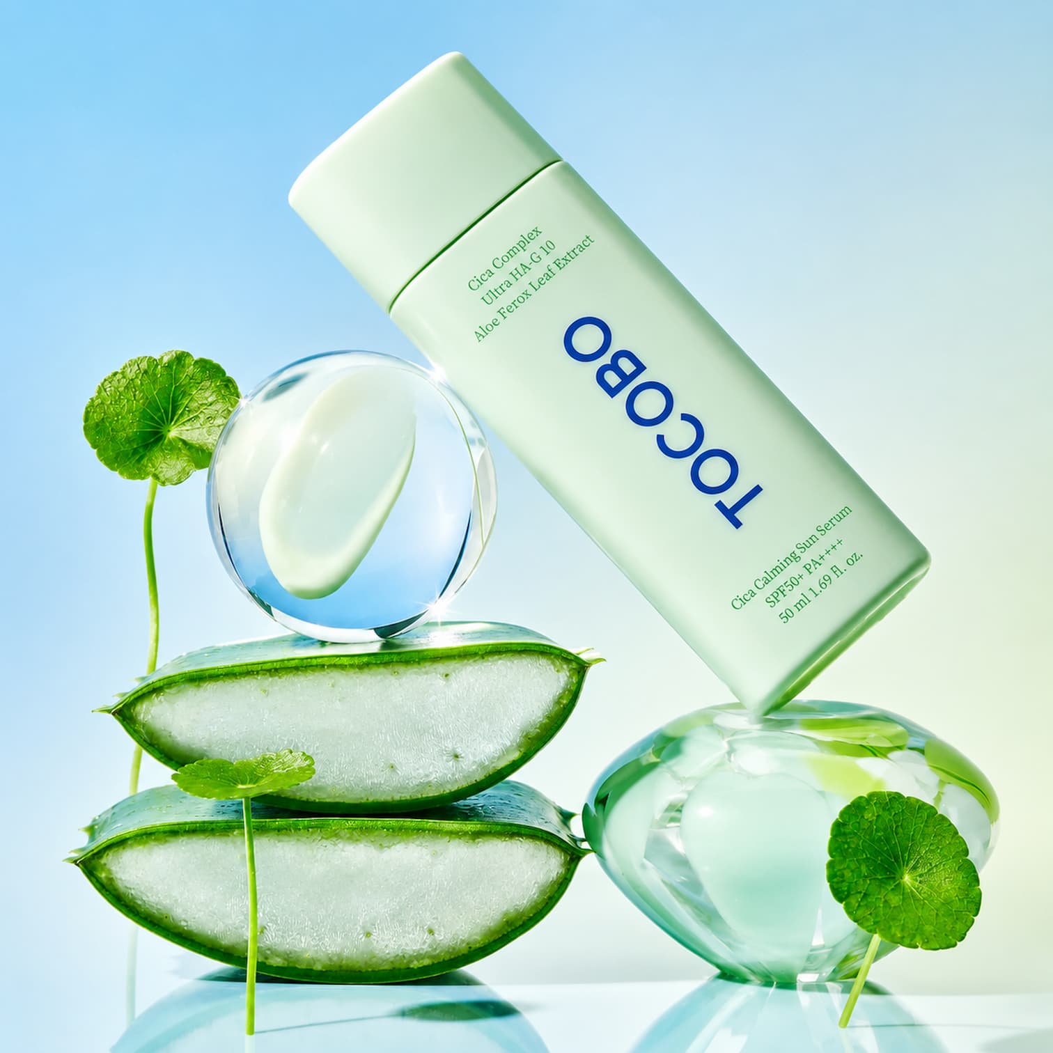 TOCOBO Cica Calming Sun Serum 50ml SPF50+ - BelluBeauty
