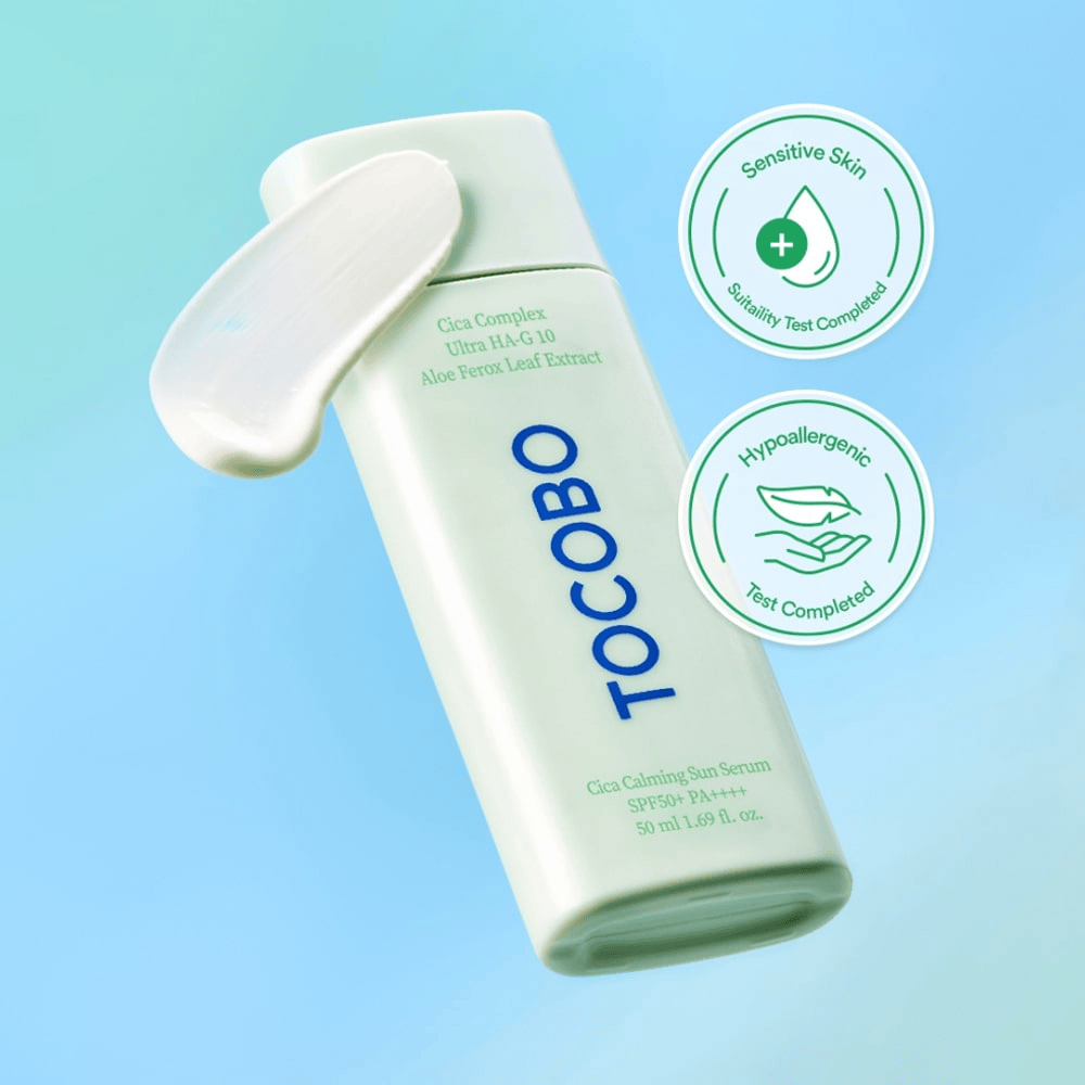 TOCOBO Cica Calming Sun Serum SPF50+ PA++++ 50ml - BelluBeauty