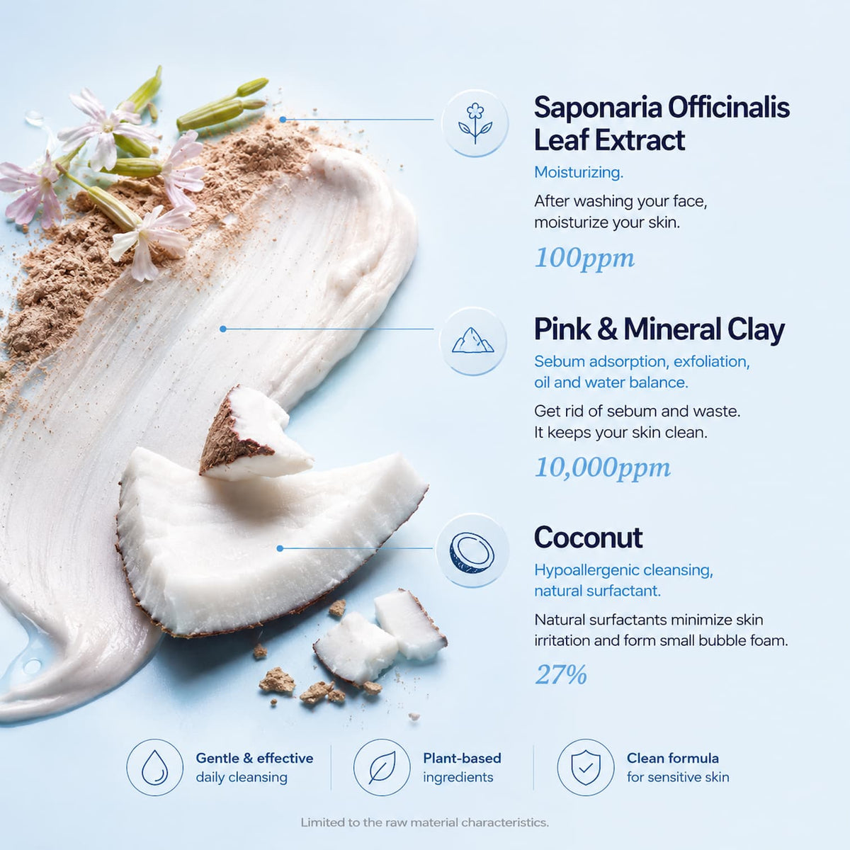 TOCOBO Coconut Clay Cleansing Foam 150ml - BelluBeauty