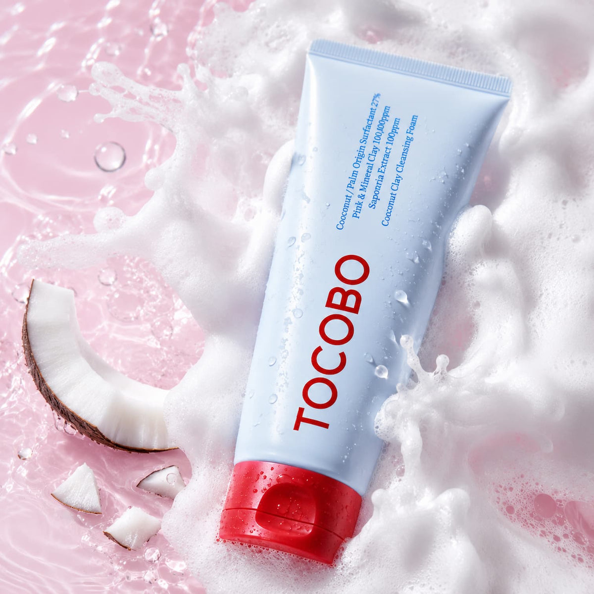 TOCOBO Coconut Clay Cleansing Foam 150ml - BelluBeauty