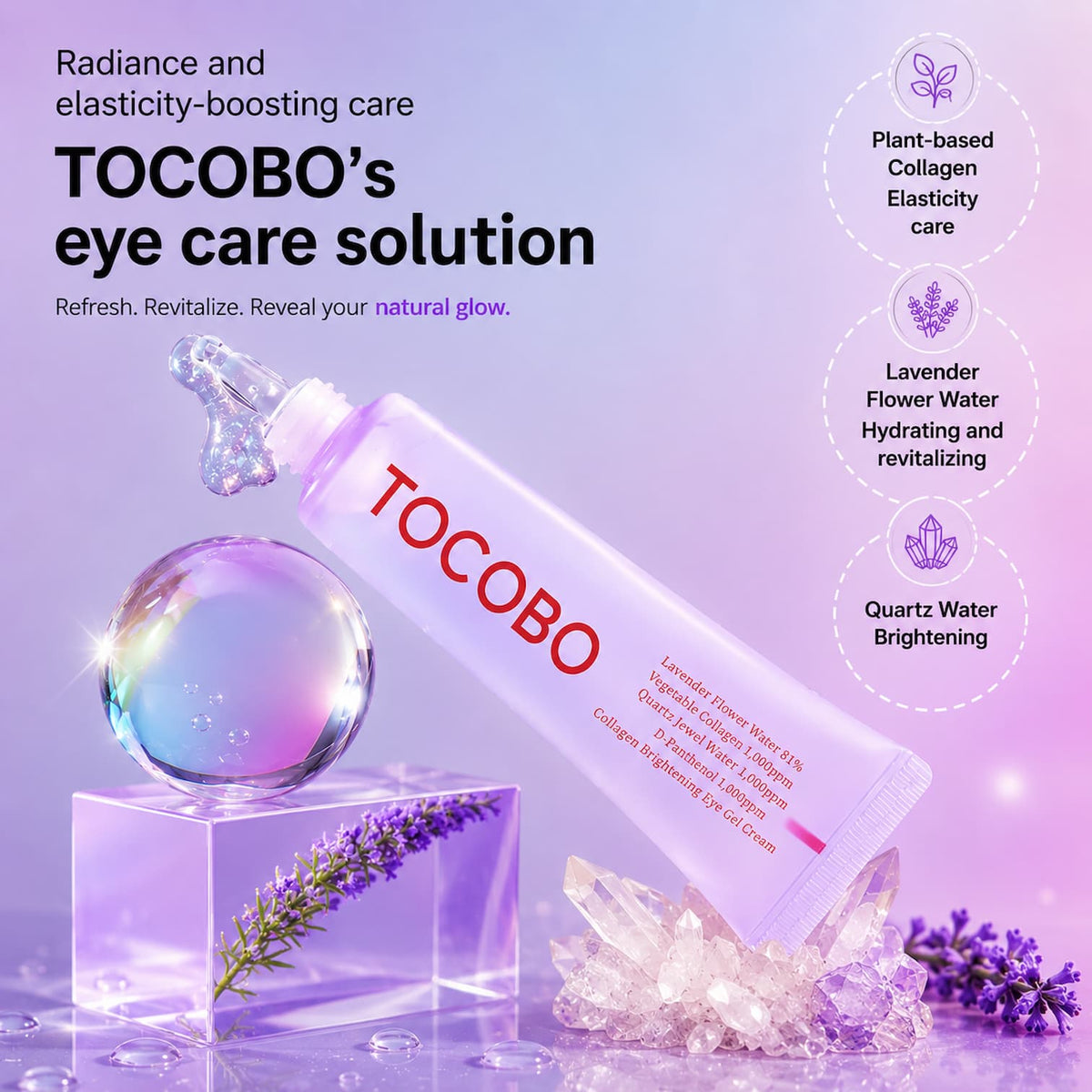 TOCOBO Collagen Brightening Eye Gel Cream 30ml - BelluBeauty