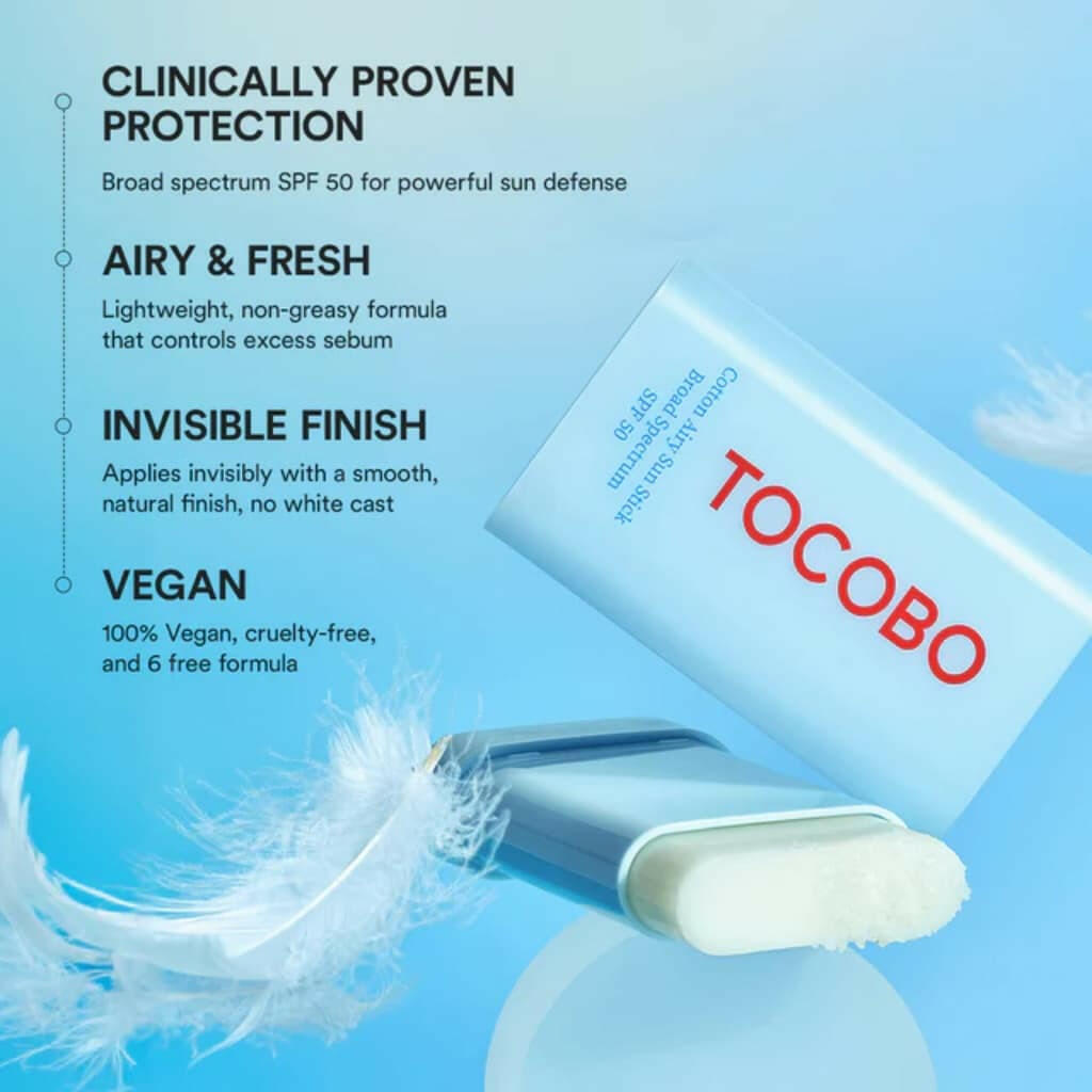 TOCOBO Cotton Soft Sun Stick 19g SPF50+ - bellubeauty
