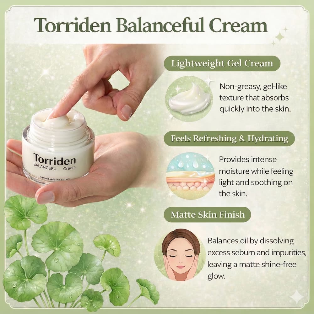 TORRIDEN Balanceful Cica Cream 80ml - BelluBeauty