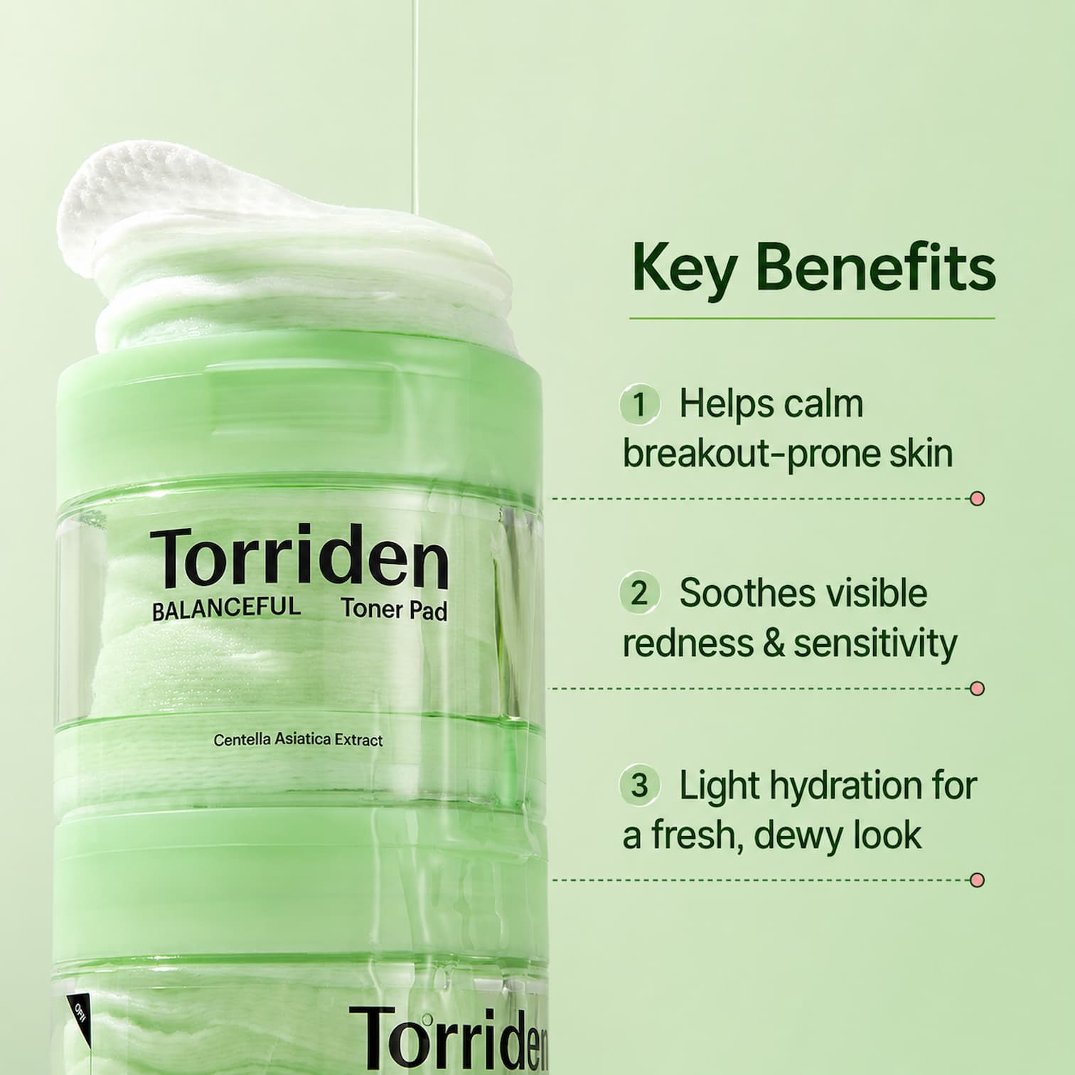 TORRIDEN Balanceful Cica Toner Pad 60pcs - BelluBeauty