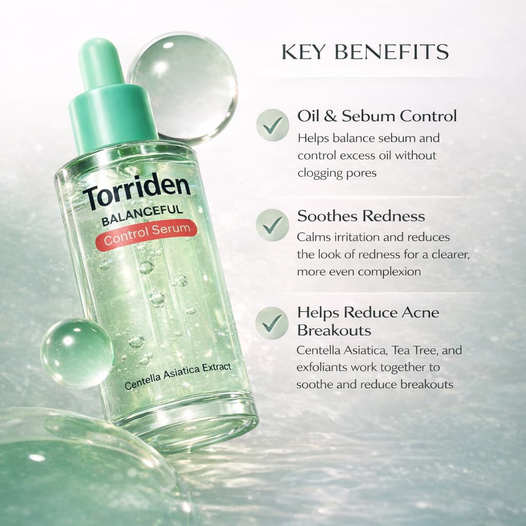 TORRIDEN Balanceful Control Serum 50ml - BelluBeauty