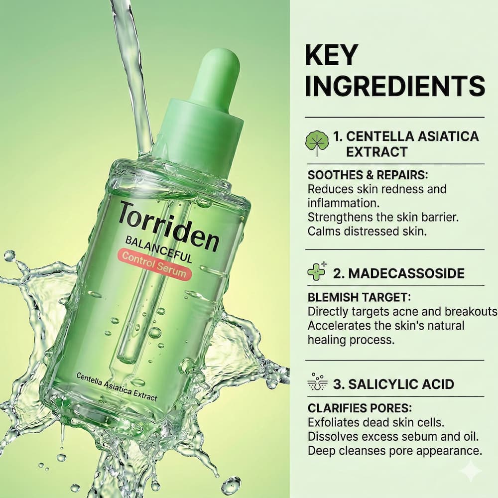 TORRIDEN Balanceful Control Serum 50ml - BelluBeauty