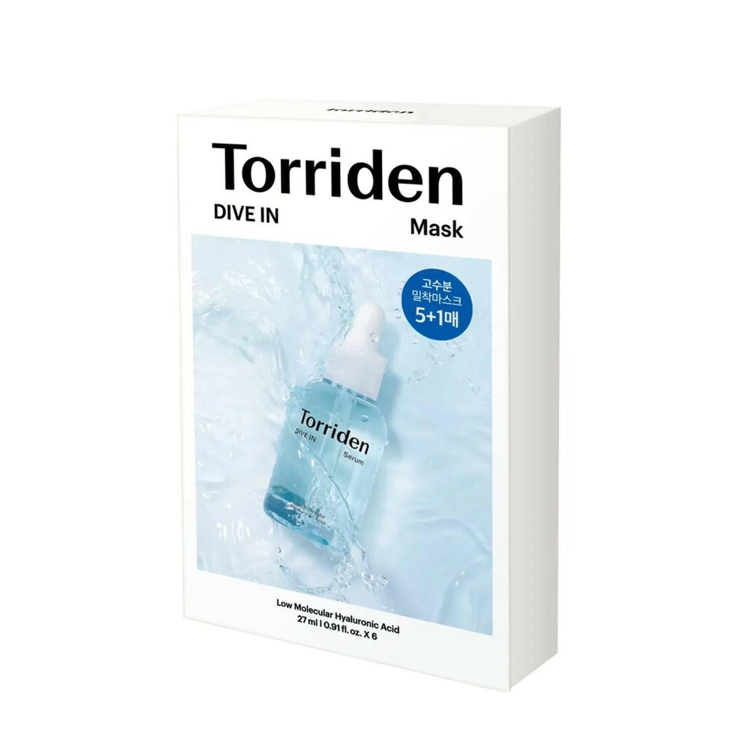 TORRIDEN Dive-In Low Molecular Hyaluronic Acid Mask Sheet 6pcs - bellubeauty