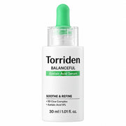 Torriden Balanceful Azelaic Acid Serum in a white bottle with a green dropper cap, shown on a plain white background.