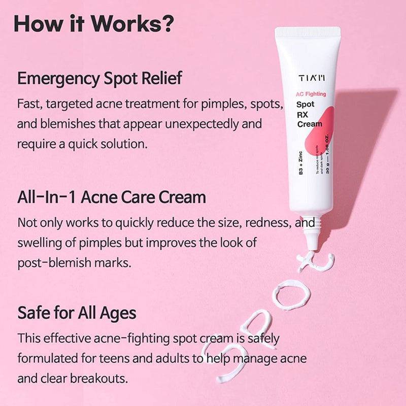 TIAM AC Fighting Spot RX Cream 30g - BelluBeauty