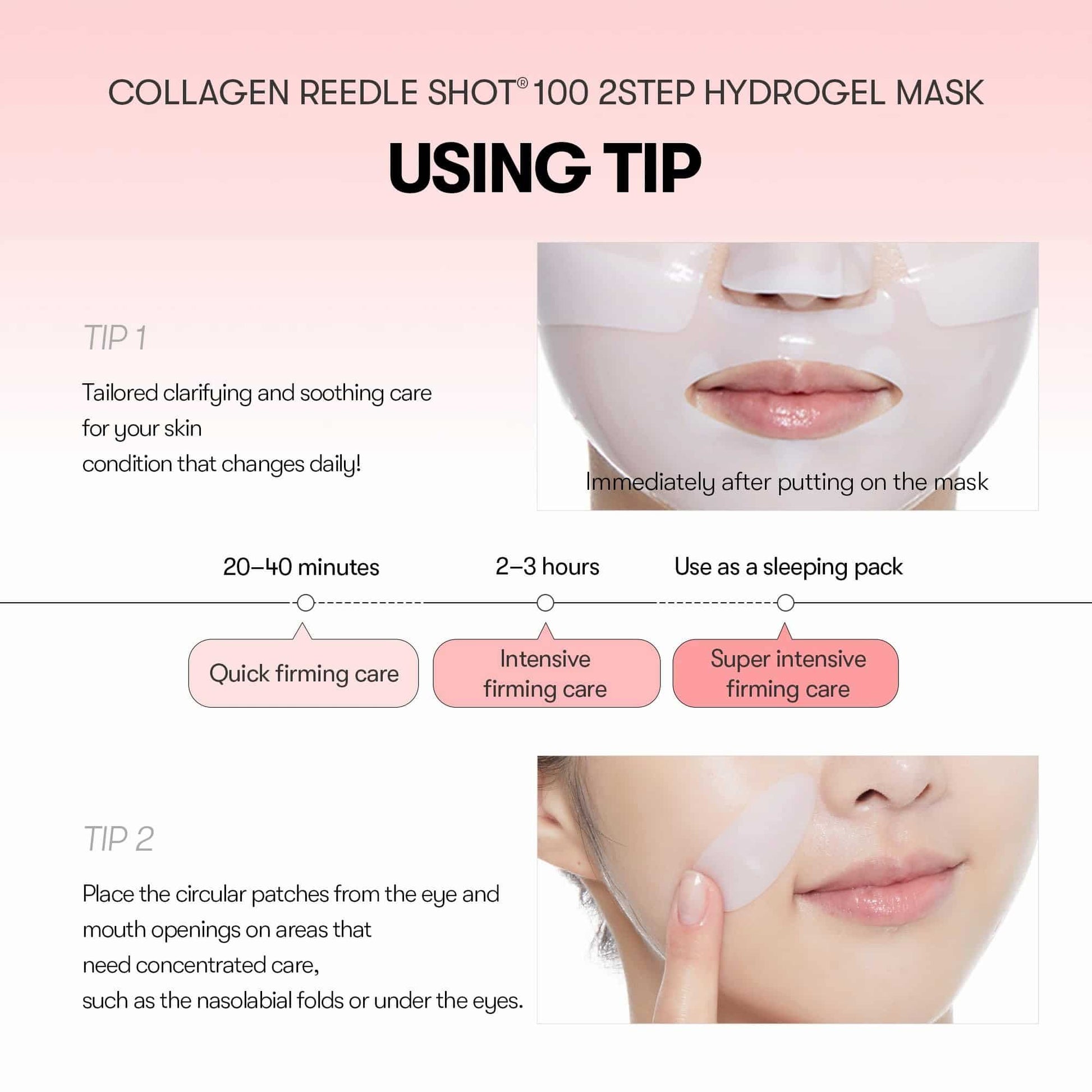 VT Collagen Reedle Shot 100 2 Step Hydrogel Mask 1pc - BelluBeauty