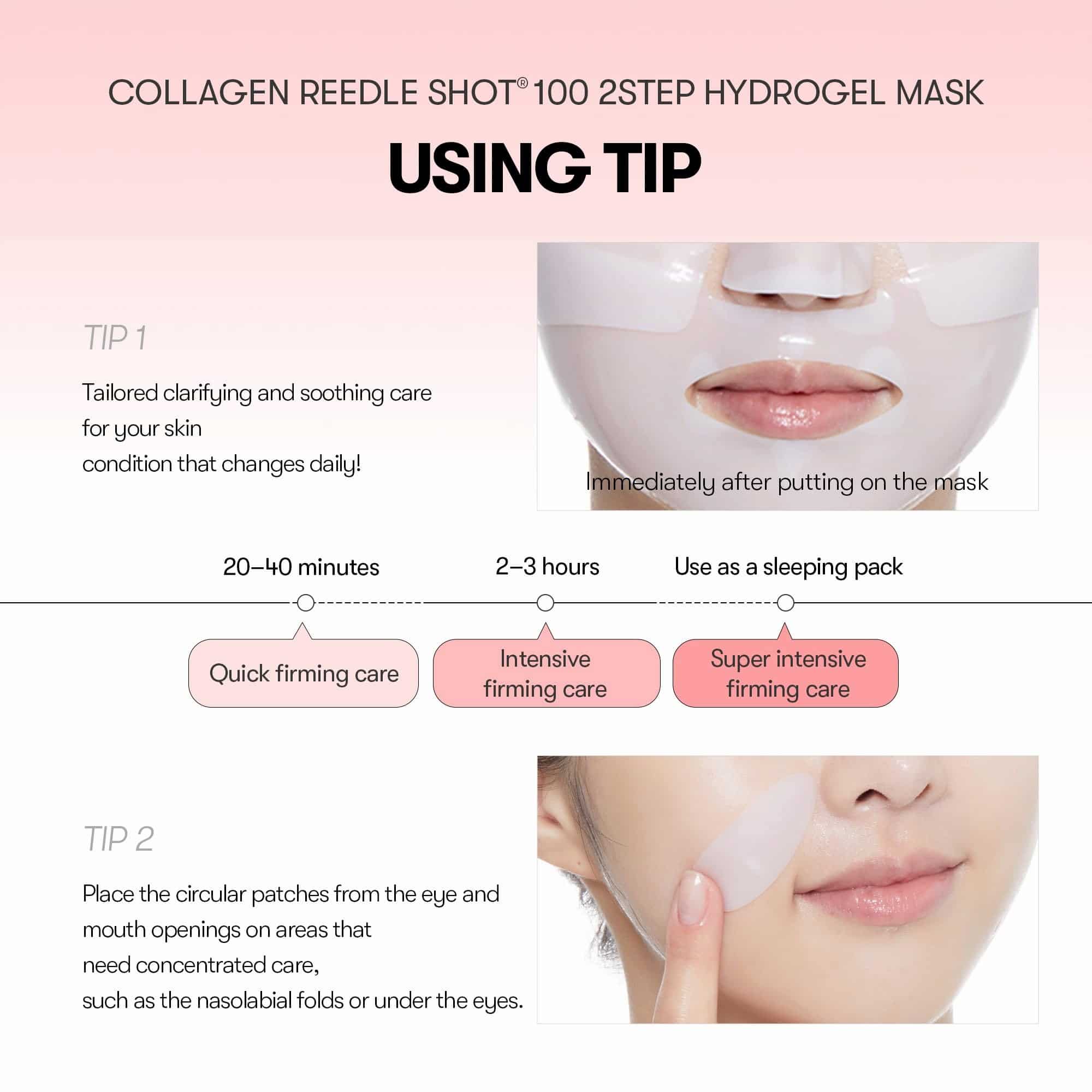 VT Collagen Reedle Shot 100 2 Step Hydrogel Mask 1pc - BelluBeauty