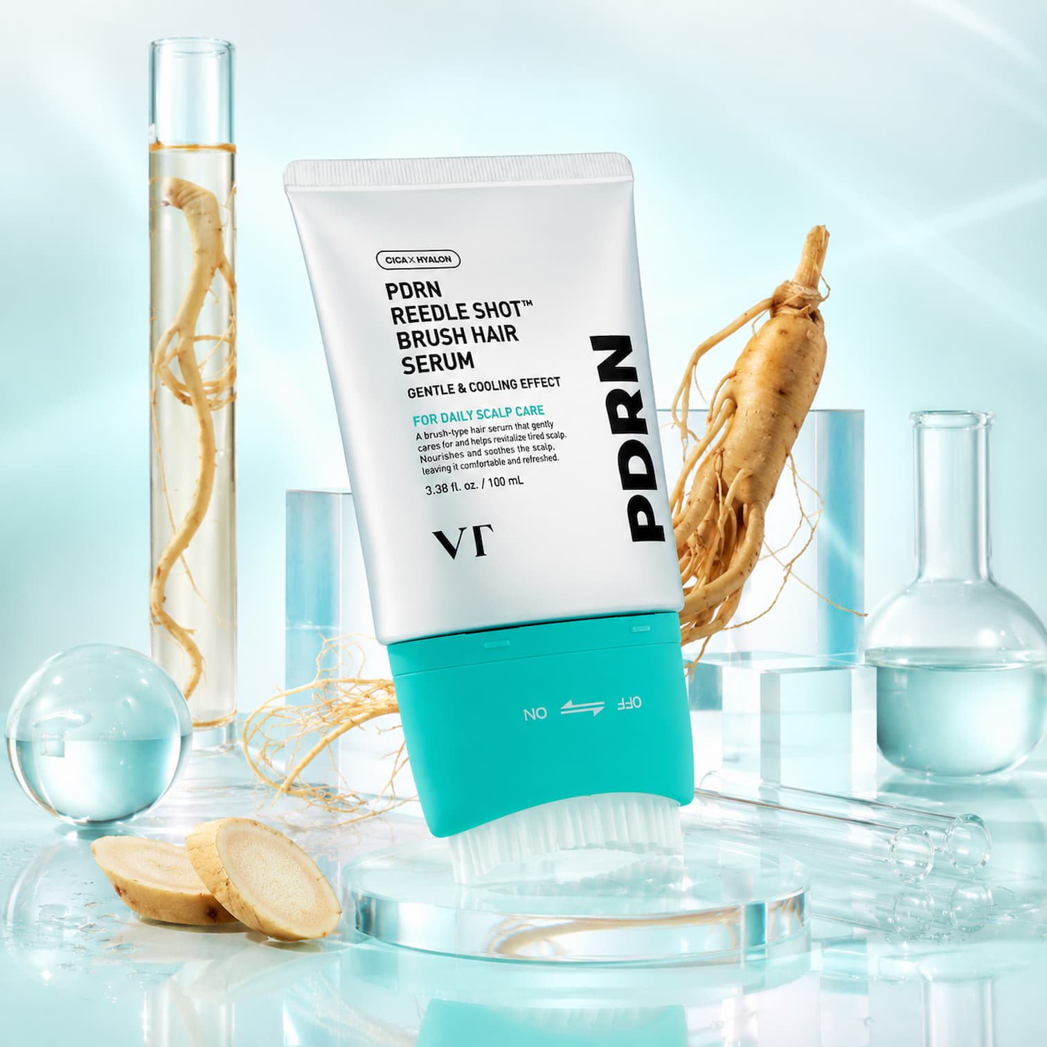 VT PDRN Reedle Shot Brush Hair Serum 100ml - BelluBeauty