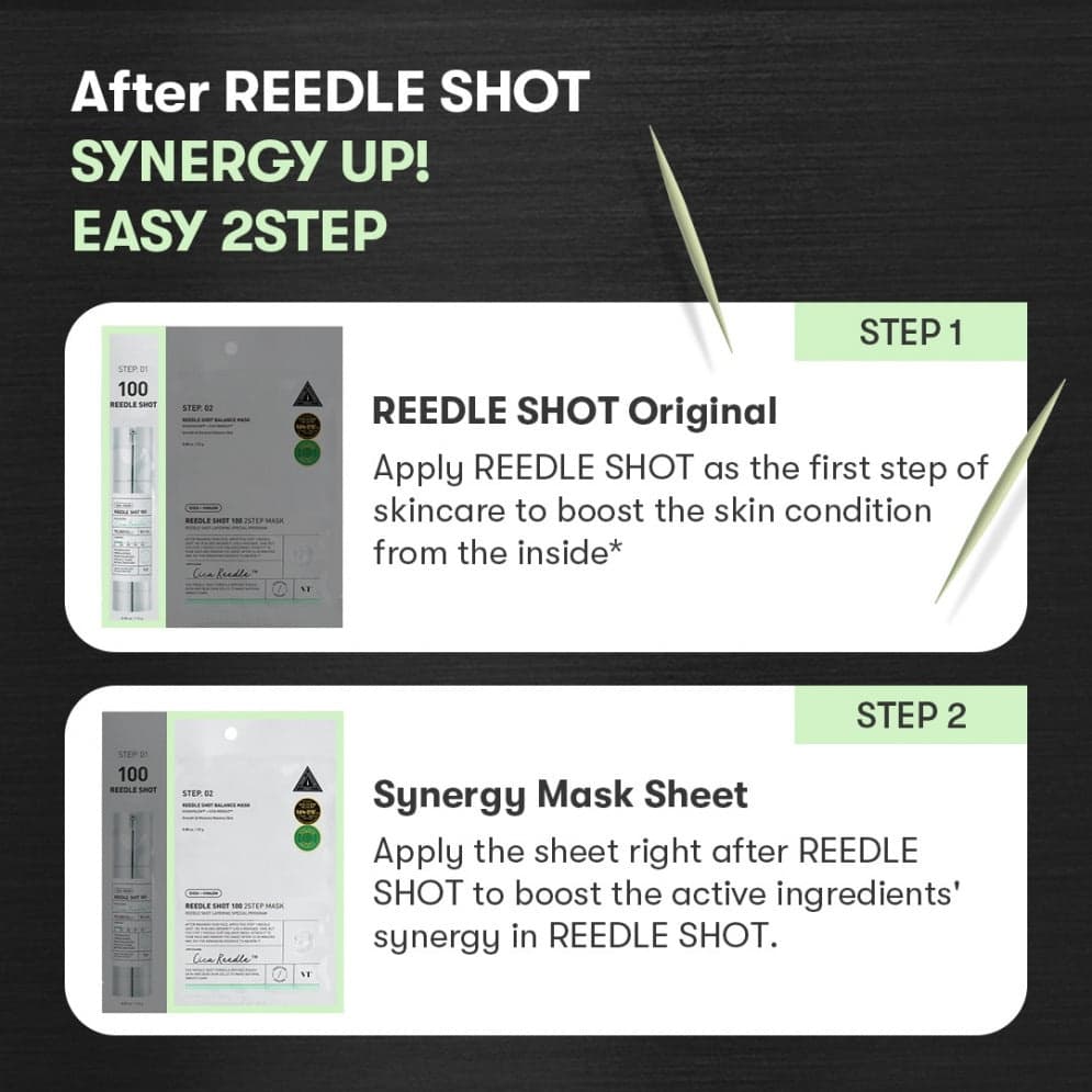 VT Reedle Shot 100 2 Step Mask 1pc - BelluBeauty
