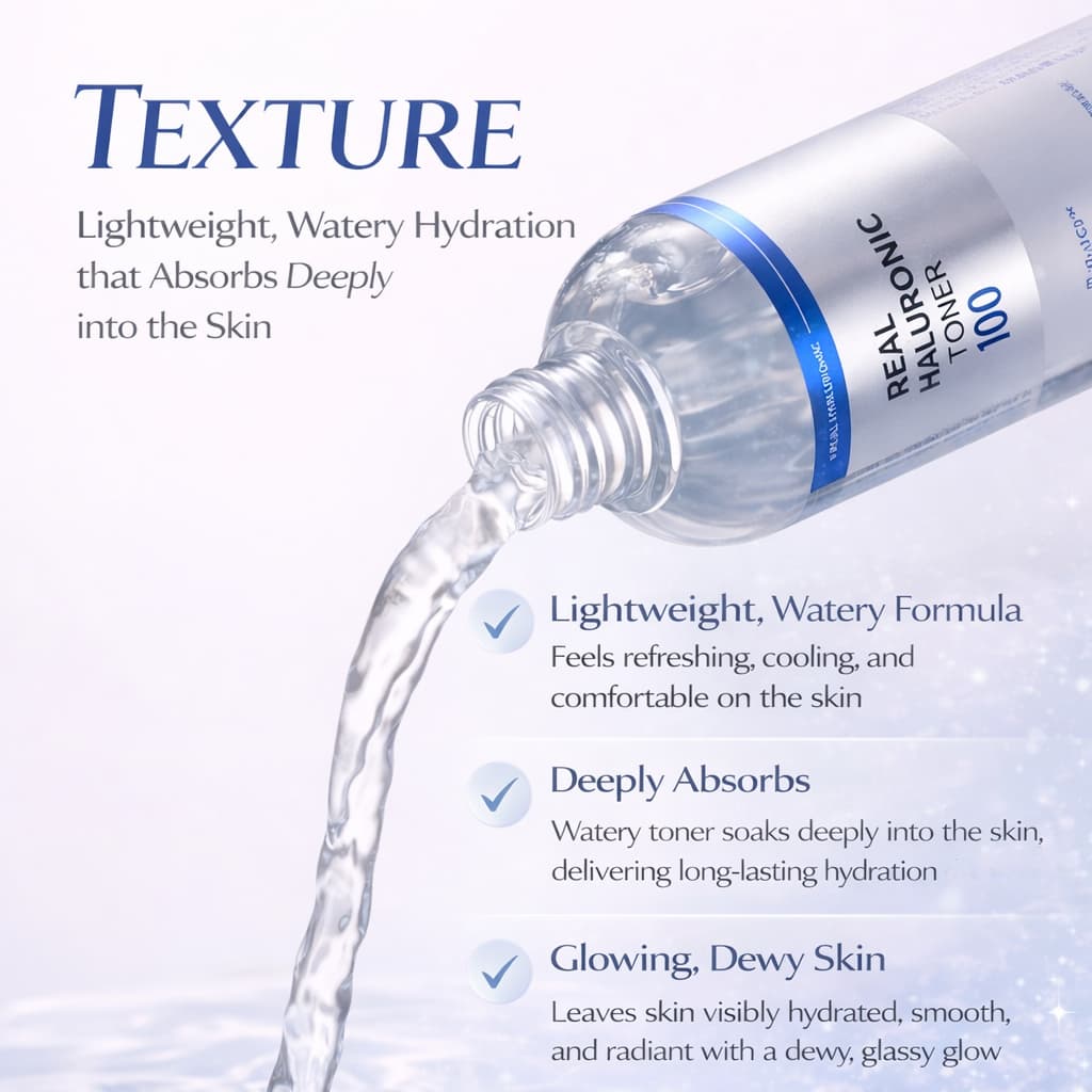 WELLAGE Real Hyaluronic 100 Toner 200ml - BelluBeauty