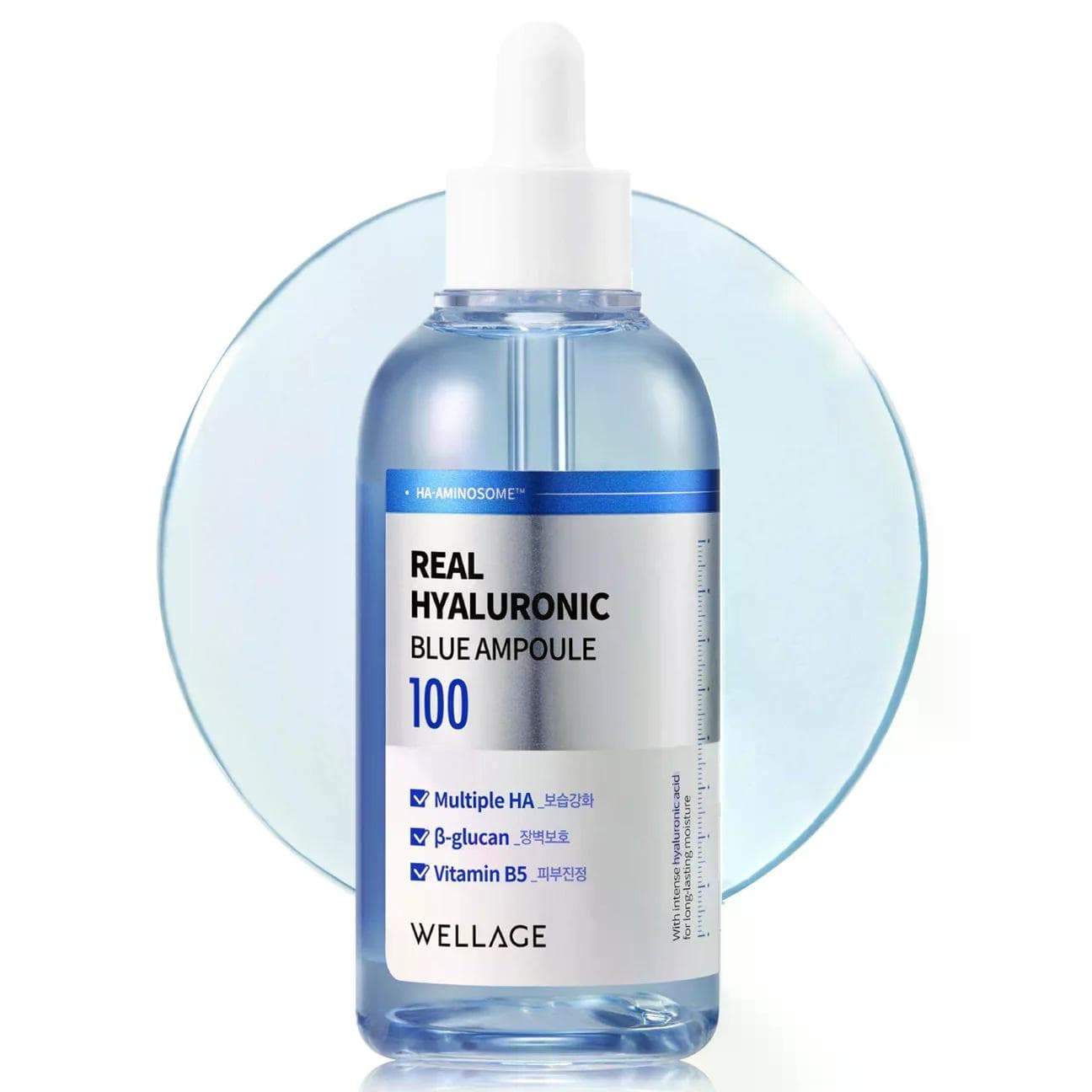 WELLAGE Real Hyaluronic Blue Ampoule 60ml - bellubeauty
