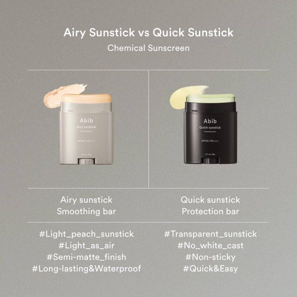 ABIB Airy Sunstick Smoothing Bar 23g SPF50+ - BelluBeauty