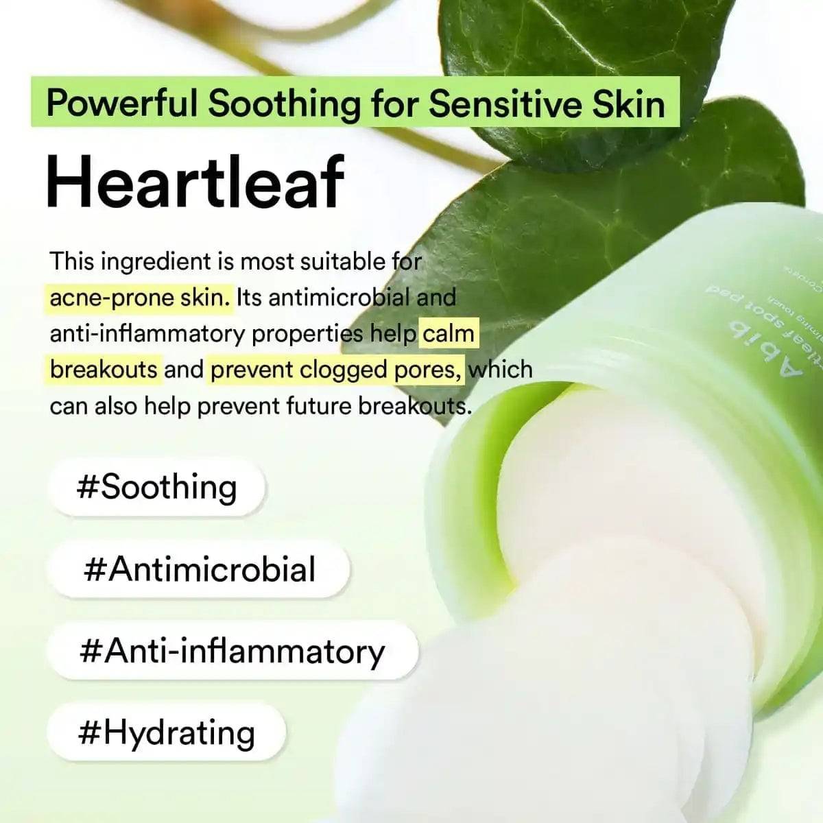 ABIB Heartleaf Spot Pad Calming Touch 80pcs - BelluBeauty