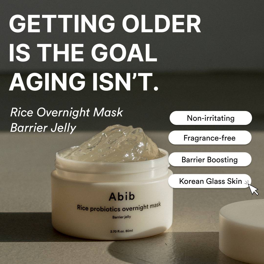 ABIB Rice Probiotics Overnight Mask Barrier Jelly 80ml - BelluBeauty