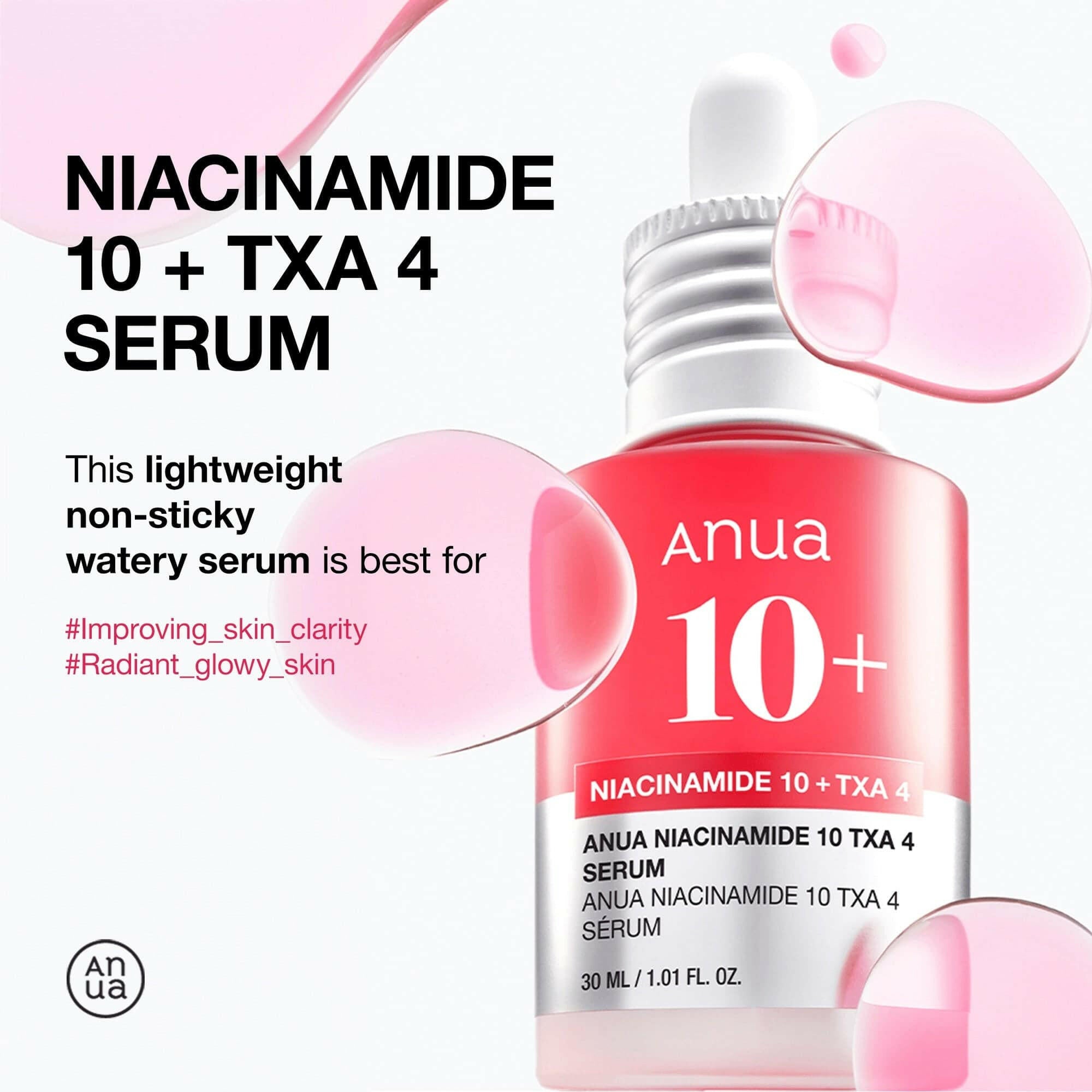 ANUA Niacinamide 10% + TXA 4% Dark Spot Serum 30ml - bellubeauty