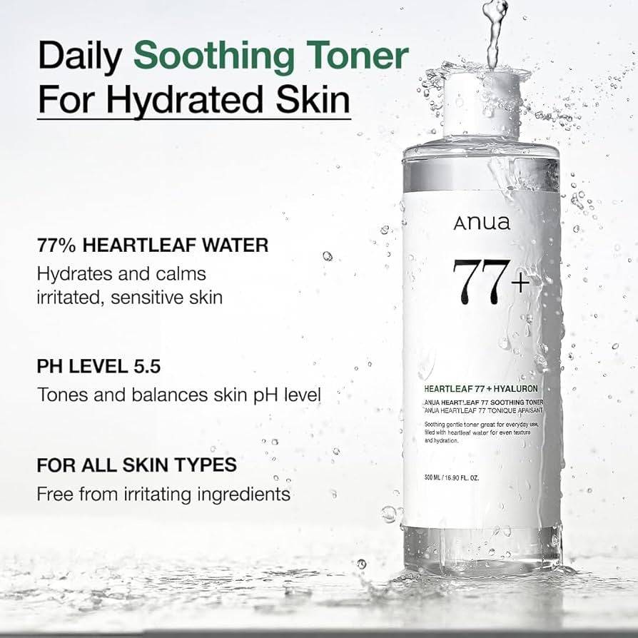 ANUA Heartleaf 77% Soothing Toner 250ml - BelluBeauty
