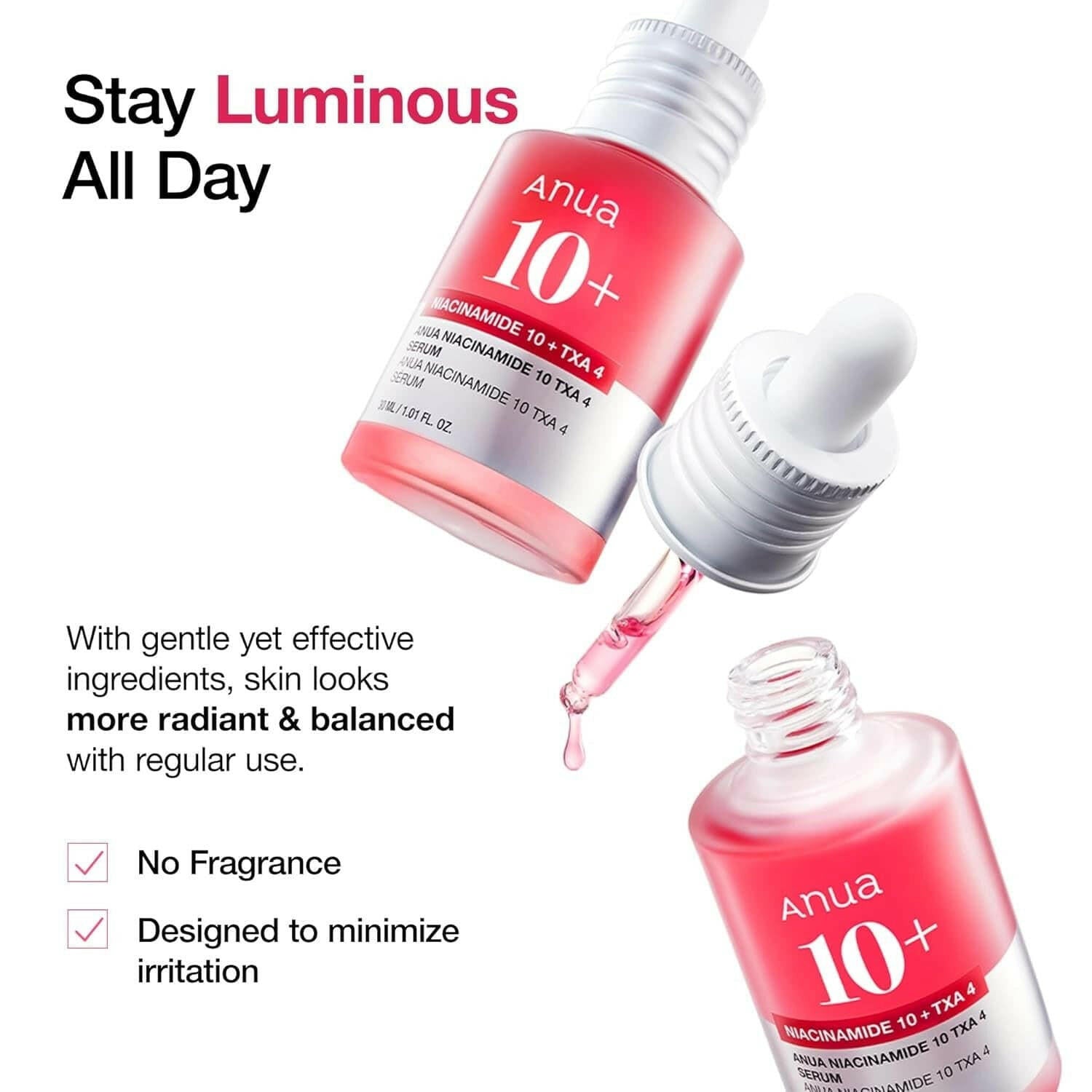 ANUA Niacinamide 10% + TXA 4% Dark Spot Serum 30ml - bellubeauty