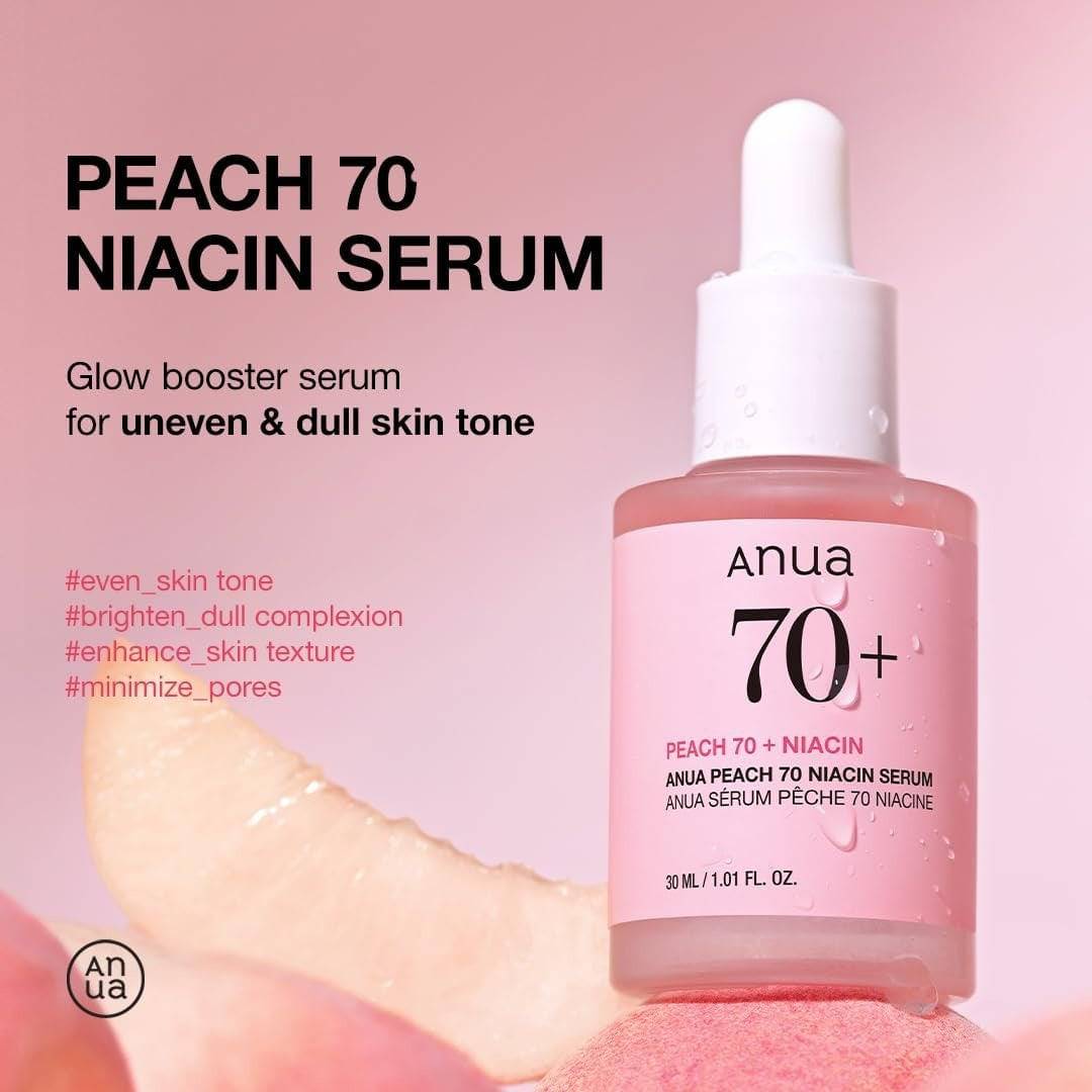 ANUA Peach 70% Niacin Serum 30ml - BelluBeauty