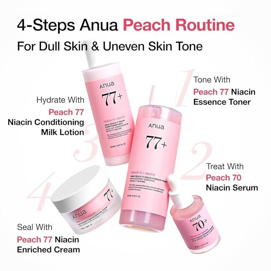 ANUA Peach 77 Niacin Essence Toner 250ml - BelluBeauty