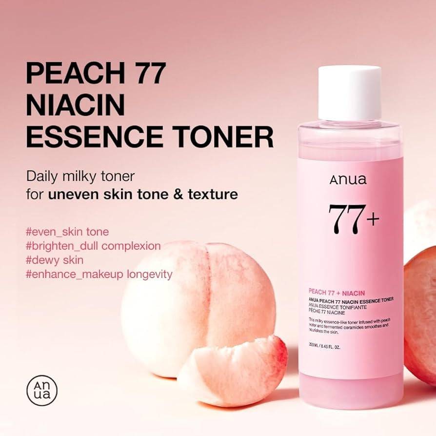 ANUA Peach 77 Niacin Essence Toner 250ml - BelluBeauty