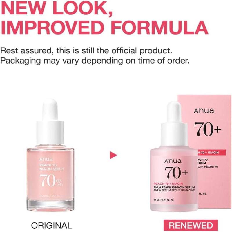 ANUA Peach 70% Niacin Serum 30ml - BelluBeauty
