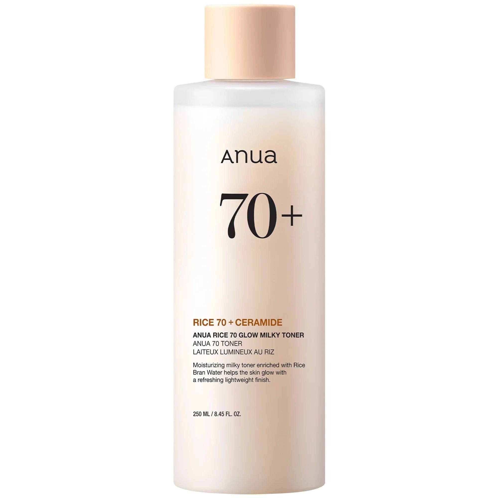 ANUA Rice 70 Glow Milky Toner 250ml - BelluBeauty