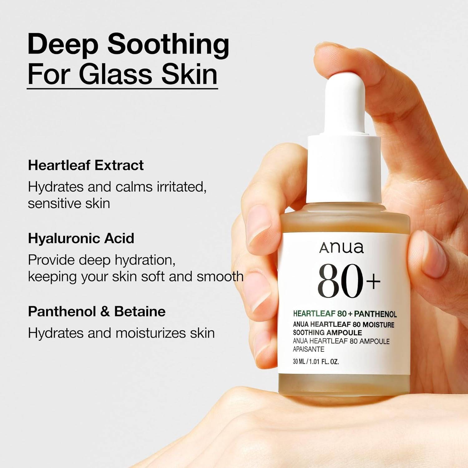 ANUA Heartleaf 80% Soothing Ampoule 30ml - BelluBeauty