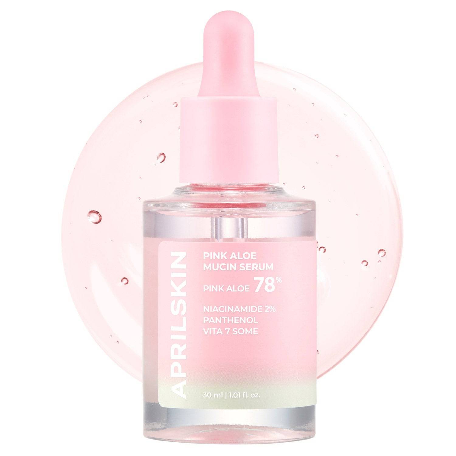 APRILSKIN Pink Aloe Mucin Serum 30ml - bellubeauty