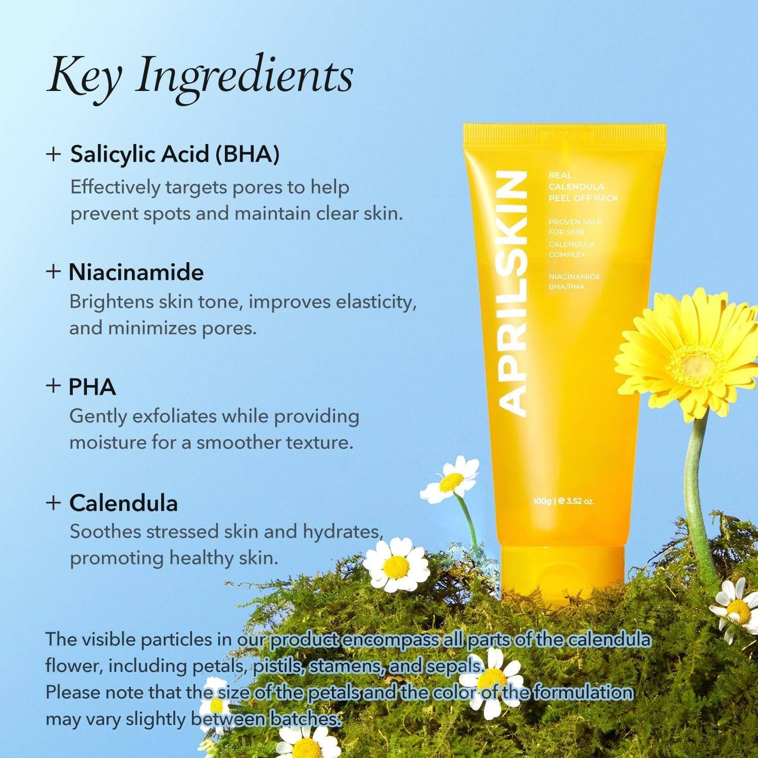 APRILSKIN Real Calendula Peel Off Pack 100g - BelluBeauty