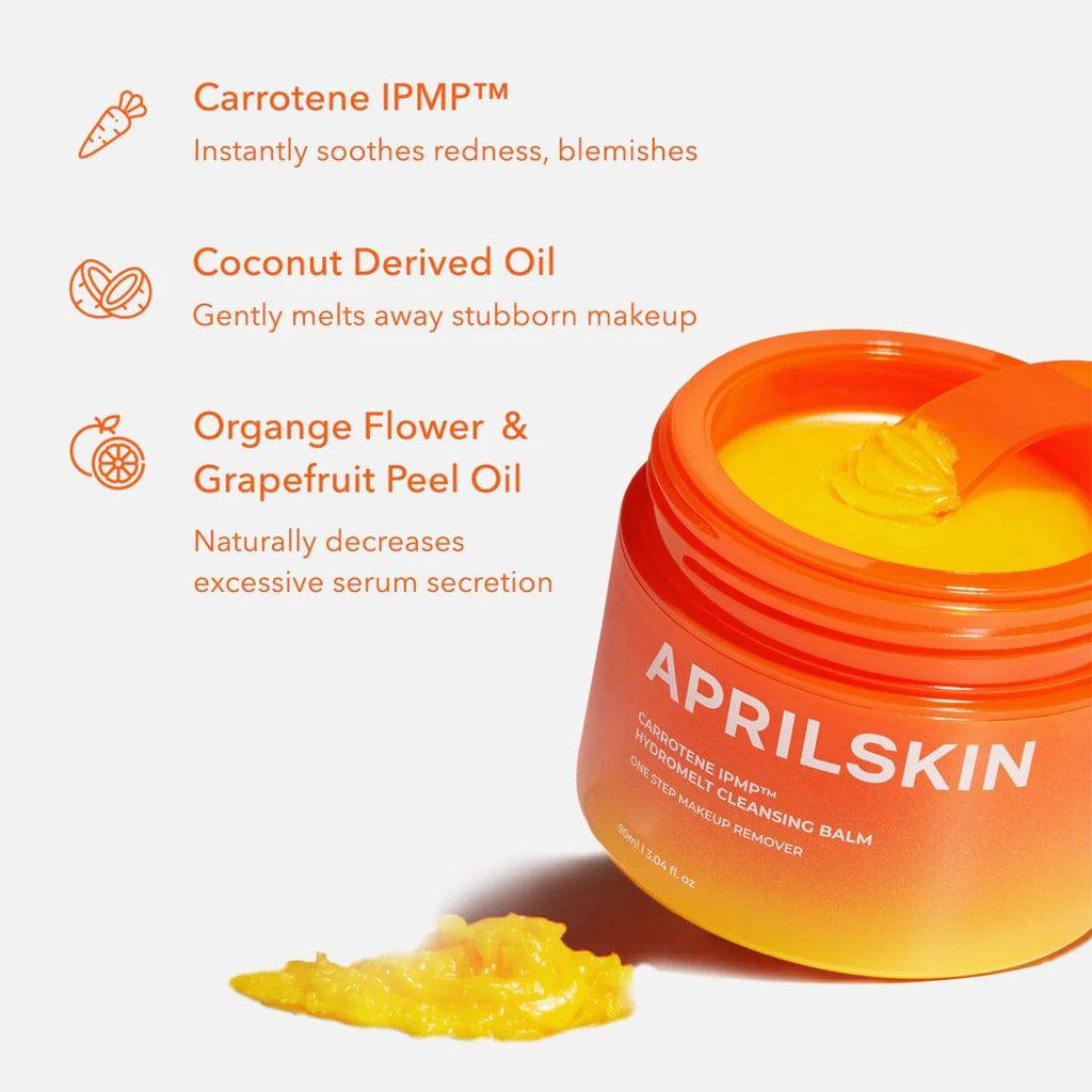 APRILSKIN Carrotene IPMP Hydromelt Cleansing Balm 90ml - BelluBeauty