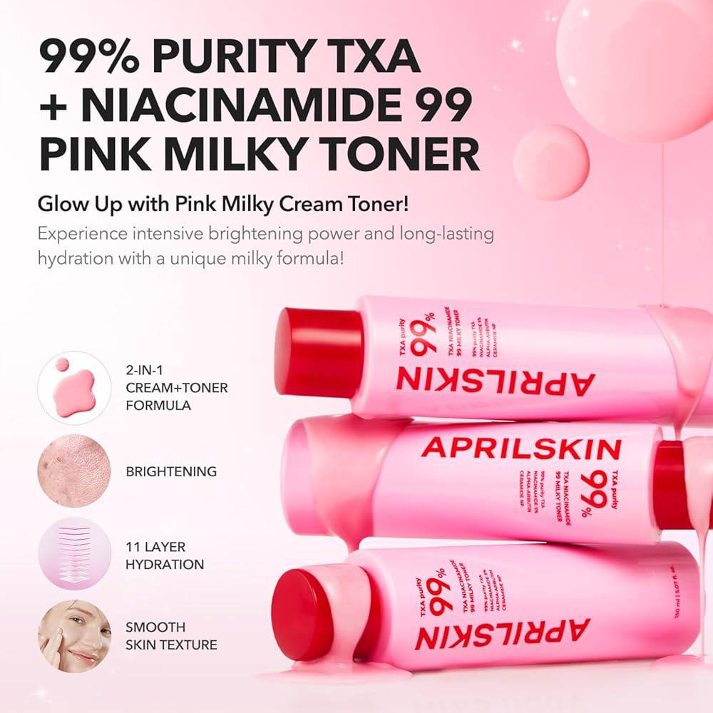 APRILSKIN TXA Niacinamide 99 Milky Toner 150ml - BelluBeauty