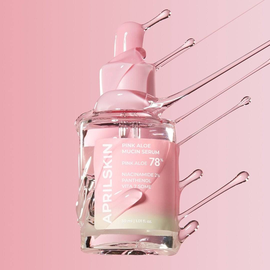 APRILSKIN Pink Aloe Mucin Serum 30ml - bellubeauty