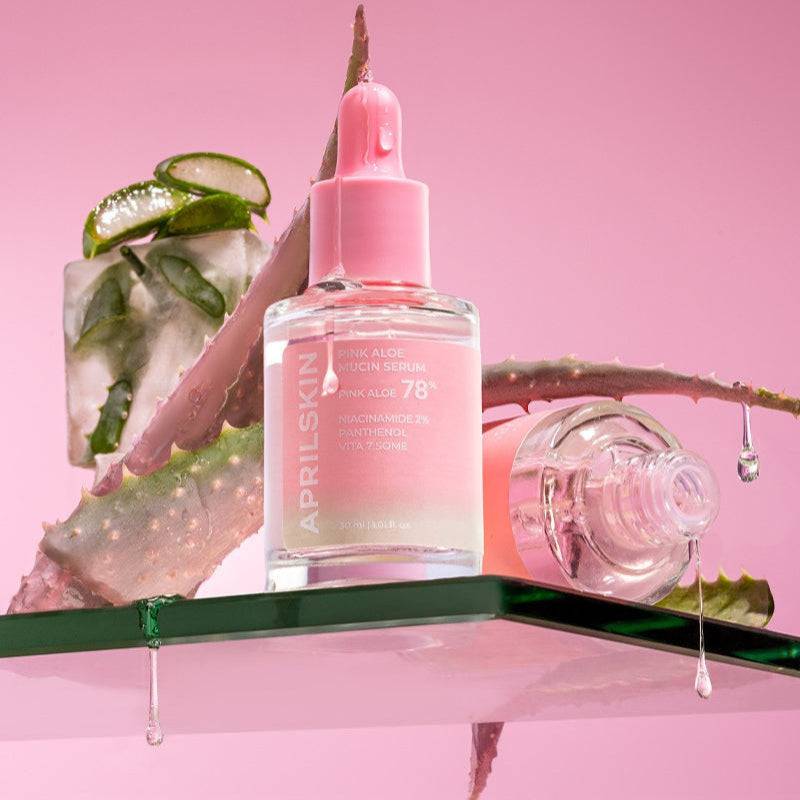 APRILSKIN Pink Aloe Mucin Serum 30ml - bellubeauty